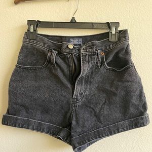 Abercrombie & Fitch Black Jean Shorts